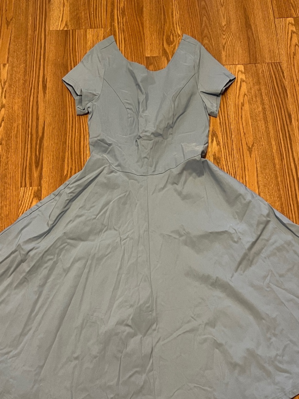 Gown Town ladies baby blue retro dress XL